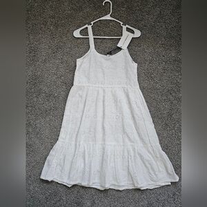 Lucky brand white beacy dress